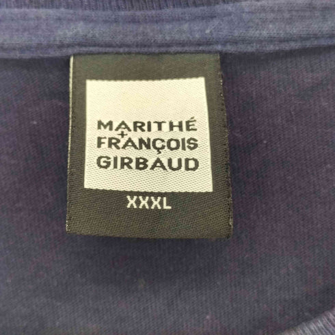 マリテフランソワジルボー MARITHE FRANCOIS GIRBAUD ブランドロゴ刺繍 ロングスリーブカットソー メンズ import:XXL
