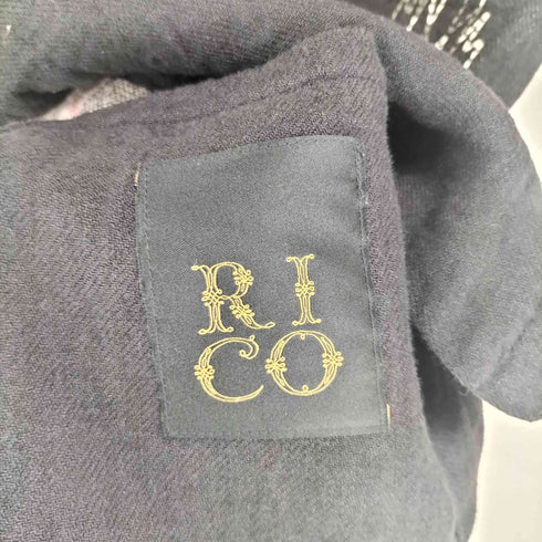 リコ RICO リネン100 ネイティブ柄ベスト メンズ M