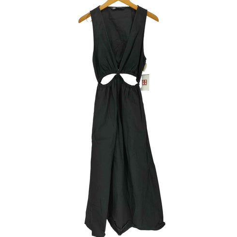 ザラ ZARA GABARDINE MIDI DRESS WITH CUT-OUT DETAILミディドレス レディース import:S
