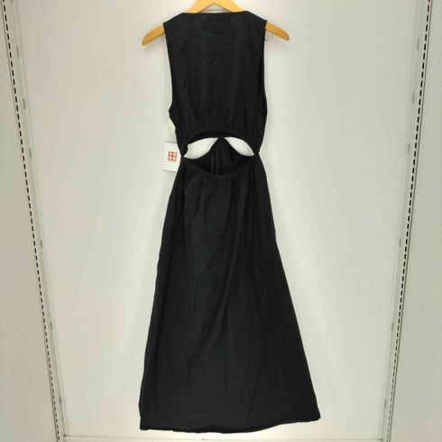 ザラ ZARA GABARDINE MIDI DRESS WITH CUT-OUT DETAILミディドレス レディース import:S