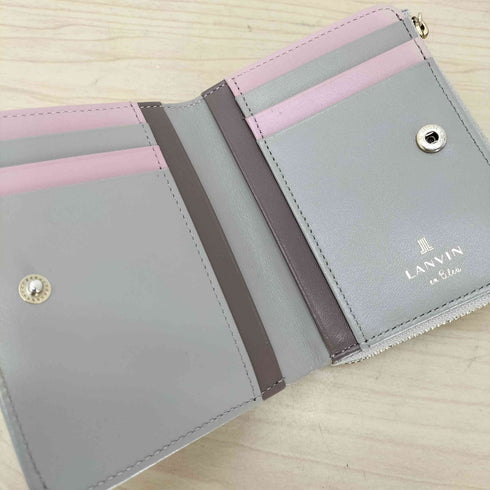 ランバンオンブルー LANVIN en Bleu リュクサンブールカラー 二つ折り Lファスナー 財布 レディース