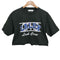 キャラクス CALUX カットオフ クロップド ロゴ S/S クルーネック Tシャツ レディース