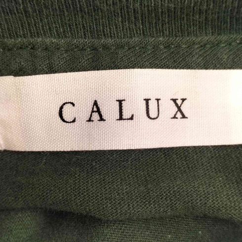 キャラクス CALUX カットオフ クロップド ロゴ S/S クルーネック Tシャツ レディース
