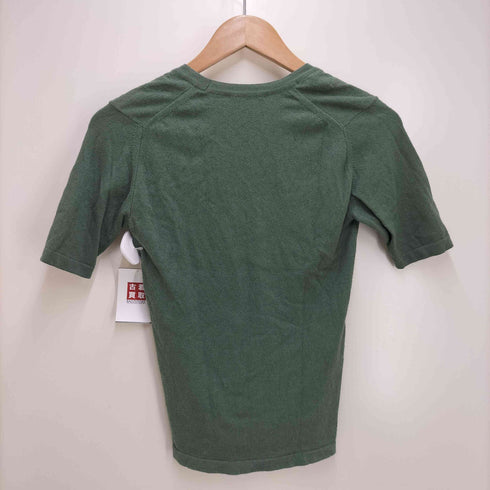 オーラリー AURALEE 22SS HIGH GAUGE COTTON PILE KNIT U-NECK TEE レディース JPN:0