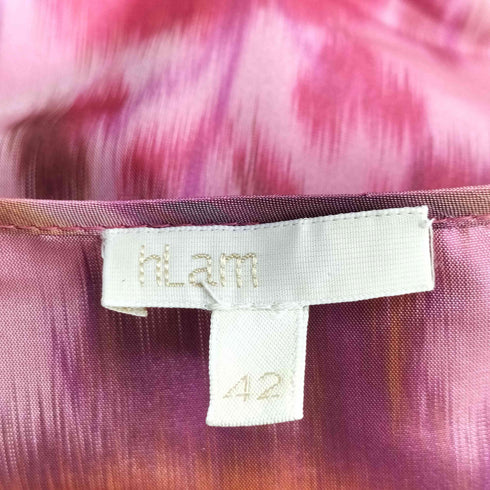 HLAM イタリア製 フラワープリーツスカート レディース 42