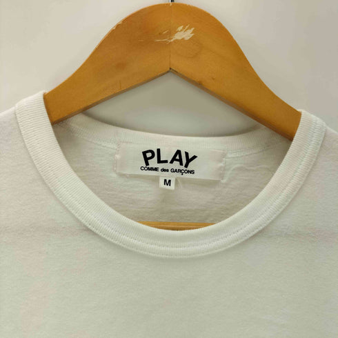 プレイコムデギャルソン PLAY COMME des GARCONS 00s AD2008 ハート 刺繍 ロゴ プリント Tシャツ カットソー レディース JPN:M
