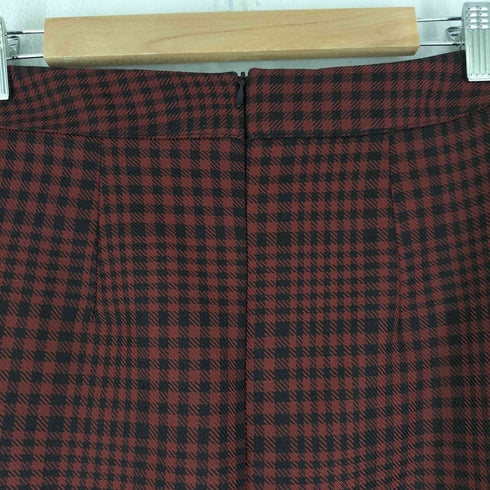ザラ ZARA ギンガムチェック ギャザータイトスカート レディース JPN:S