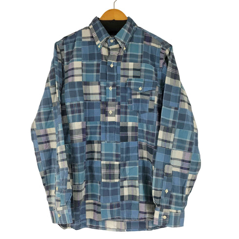 ポロバイラルフローレン Polo by RALPH LAUREN 90S CLASSIC FIT L/S パッチワークシャツ メンズ JPN:M