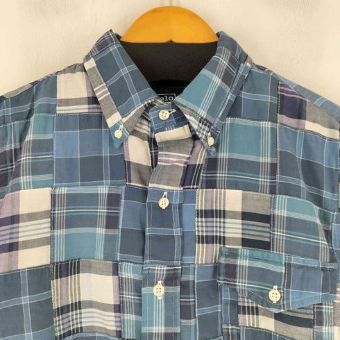 ポロバイラルフローレン Polo by RALPH LAUREN 90S CLASSIC FIT L/S パッチワークシャツ メンズ JPN:M
