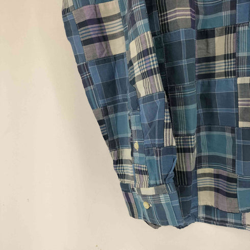 ポロバイラルフローレン Polo by RALPH LAUREN 90S CLASSIC FIT L/S パッチワークシャツ メンズ JPN:M