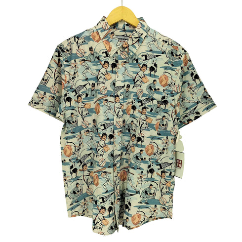 RSVLTS Wade Boggs The Chicken Man KUNUFLEX ボタンダウン ショートスリーブシャツ メンズ import:M