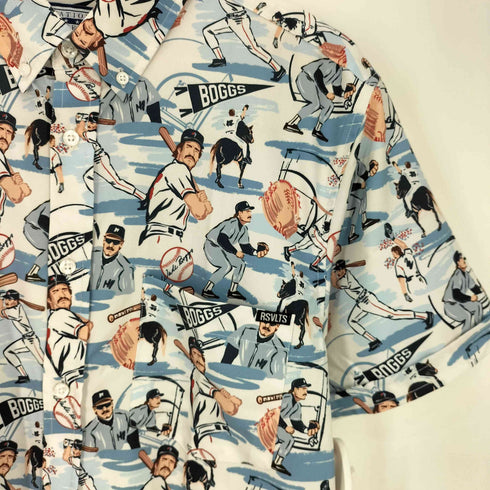 RSVLTS Wade Boggs The Chicken Man KUNUFLEX ボタンダウン ショートスリーブシャツ メンズ import:M