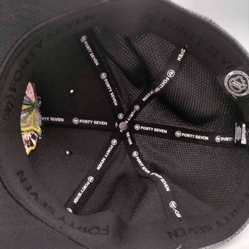 フォーティセブンブランド 47 BRAND NHL アイスホッケー チームロゴ刺繍 6パネルキャップ メンズ