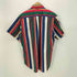 トミーヒルフィガー TOMMY HILFIGER 80-90s フラッグタグ ワンポイント刺繍 ボタンダウン S/S ストライプ シャツ メンズ import:S