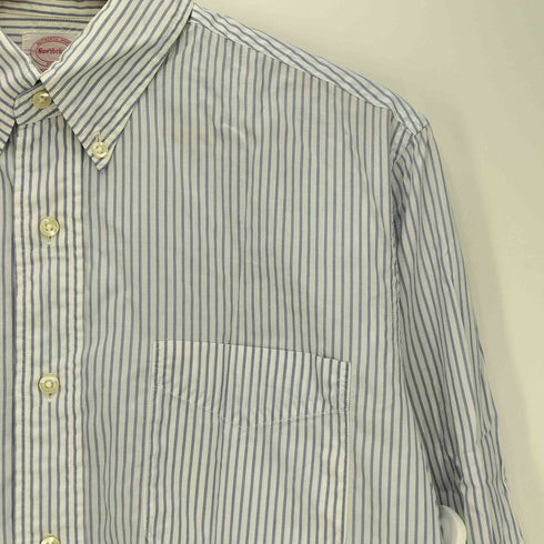 ニューヨーカー NEWYORKER PURE COTTON ストライプ ボタンダウンシャツ メンズ 39-81