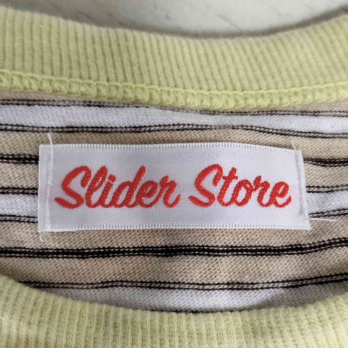 SLIDER STORE ボーダー S/S クルーネック Tシャツ メンズ JPN:2
