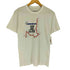 袖裾シングル フロントキャラクタープリントクルーネックTシャツ メンズ