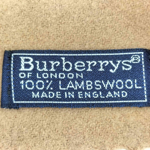 バーバリーズ BURBERRYS 英国製 ラムウール マフラー レディース