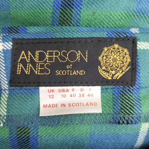 ANDERSON INNES プリーツ巻きスカート レディース EUR:44-46