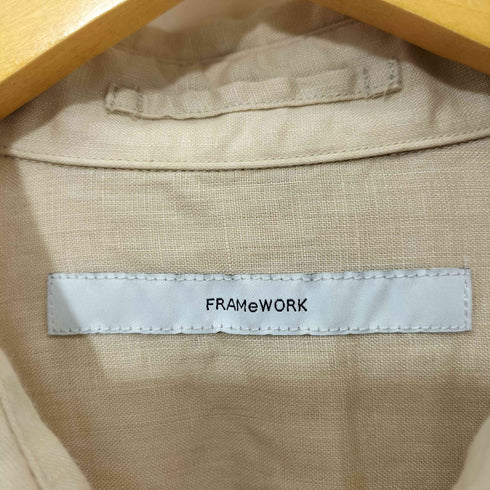 フレームワーク FRAMeWORK 製品染め FRENCH LINEN 2WAYシャツ レディース JPN:38