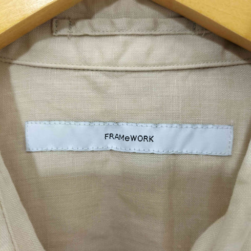フレームワーク FRAMeWORK 製品染め FRENCH LINEN 2WAYシャツ レディース JPN:38