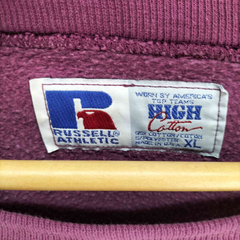 ラッセルアスレチック RUSSELL ATHLETIC HIGH Cotton USA製 Vガゼットクルーネックスウェット メンズ import:XL
