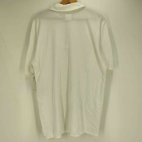 ストーンアイランド STONE ISLAND 95SS イタリア製 MARINA オスティ 本人期 ロゴプリント ハーフジップポロシャツ メンズ import:L