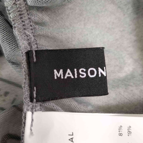 メゾンスペシャル MAISON SPECIAL チューリップギャザーメッシュタンクトップ MULTI レディース FREE