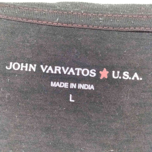 ジョンバルバトス JOHN VARVATOS スカル フロッキープリントカットソー メンズ import:L