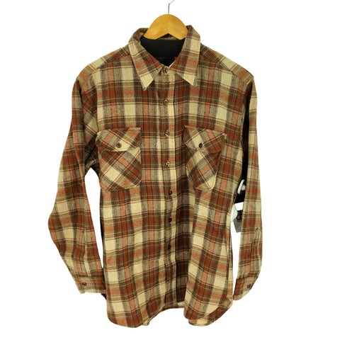 ペンドルトン PENDLETON PURE VIRGIN WOOL USA製 チェック ウールシャツ メンズ import:L