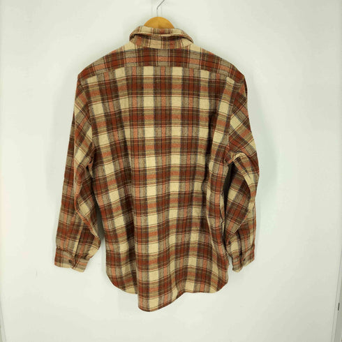 ペンドルトン PENDLETON PURE VIRGIN WOOL USA製 チェック ウールシャツ メンズ import:L