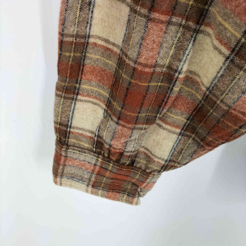 ペンドルトン PENDLETON PURE VIRGIN WOOL USA製 チェック ウールシャツ メンズ import:L