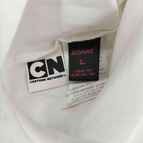 ROMWE Y2K キャラクタープリント S/S Tシャツ レディース L