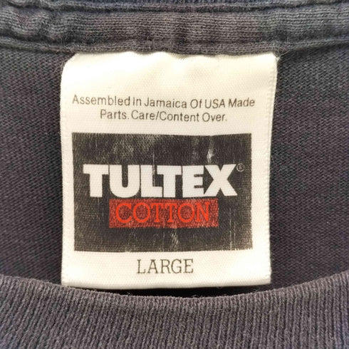 90S TULTEX ボディ コピーライト 1993 キャラクター バイカー プリント Tシャツ シングルステッチ メンズ import:L