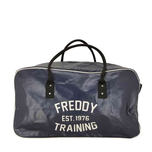Freddy ロゴプリント PVCレザーボストンバッグ メンズ