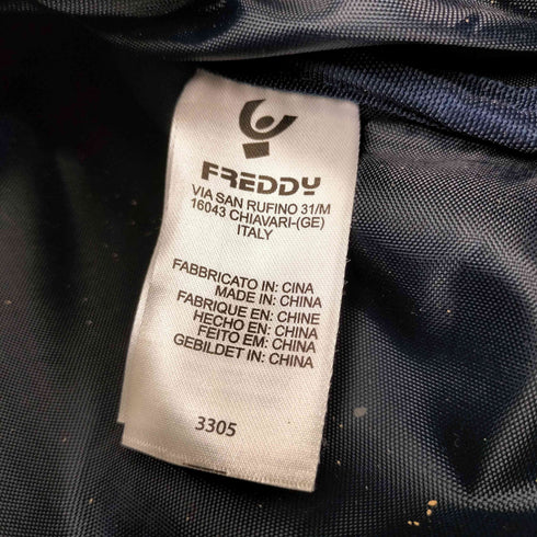 Freddy ロゴプリント PVCレザーボストンバッグ メンズ