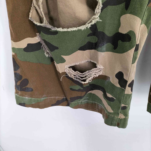 NIK KOSMAS / 3/4 DAMAGED CAMO PANTS バギーショーツ ダメージ カモ メンズ JPN:L