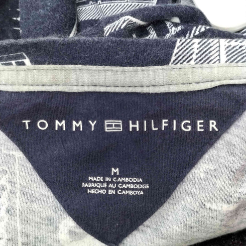 トミーヒルフィガー TOMMY HILFIGER ロゴワッペン セイルボード柄 S/S Tシャツ メンズ import:M