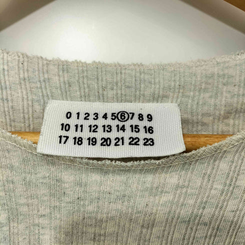 メゾンマルタンマルジェラ Maison Martin Margiela 6 オリゾンティタグ 本人期 S/S リブ コットンニット レディース import:M