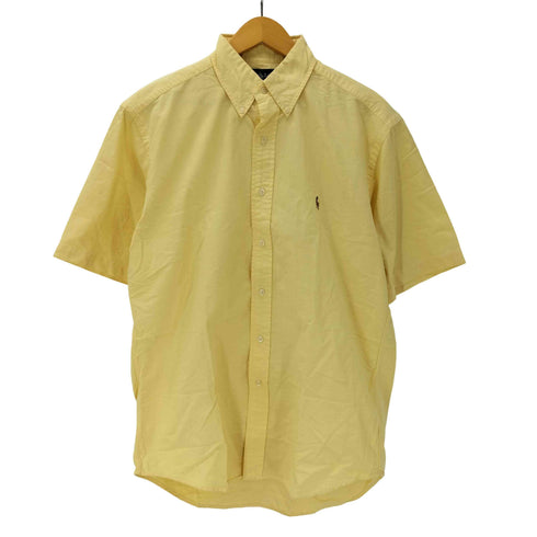 ラルフローレン RALPH LAUREN 90S BLAKE ポニー 刺繍 コットン ボタンダウン S/S シャツ メンズ import:M