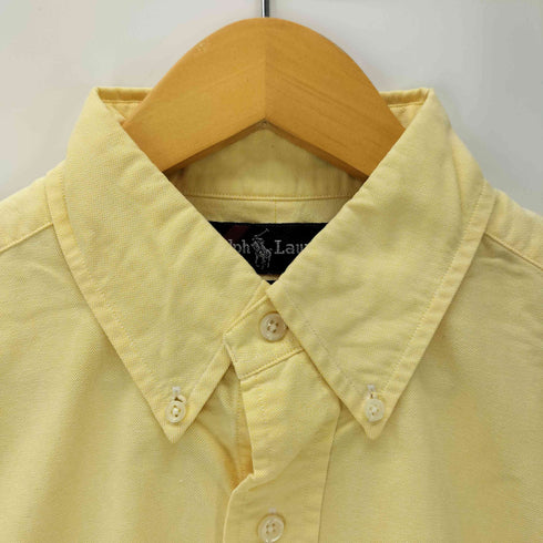 ラルフローレン RALPH LAUREN 90S BLAKE ポニー 刺繍 コットン ボタンダウン S/S シャツ メンズ import:M