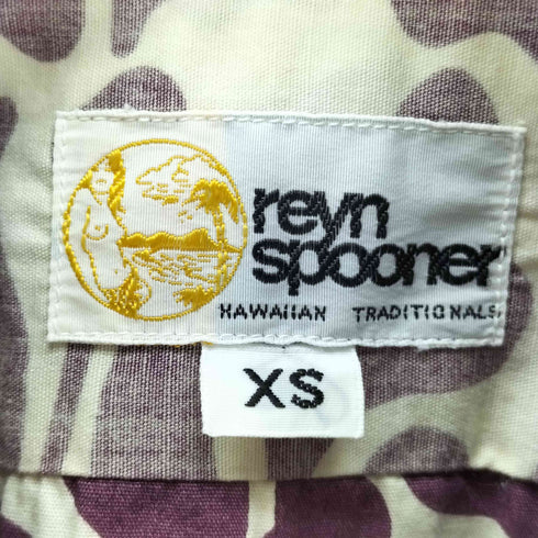 レインスプーナー Reyn Spooner 70S 初期タグ 総柄 プルオーバー アロハ シャツ メンズ import:XS