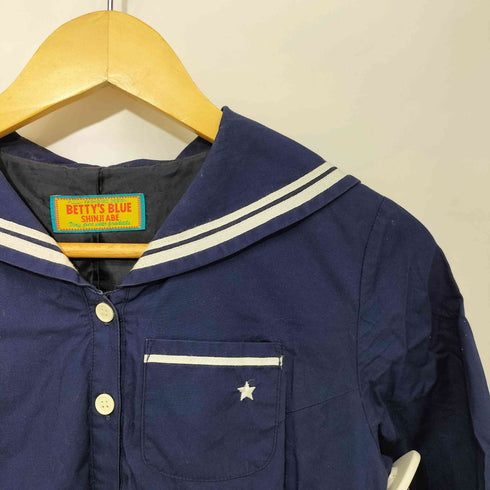 BETTY'S BLUE SHINJI ABE 90-2000s Y2K プリーツ セーラー ワンピース レディース 9号