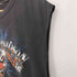 ハーレーダビッドソン HARLEY-DAVIDSON 両面プリント ピエロ ブルー フレイム ノースリーブ Tシャツ タンクトップ メンズ