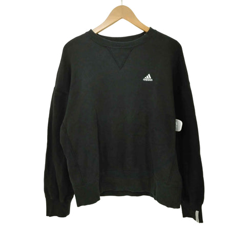 アディダス adidas エッセンシャルズ プラス スモールロゴ クルーネックスウェットシャツ レディース JPN:L