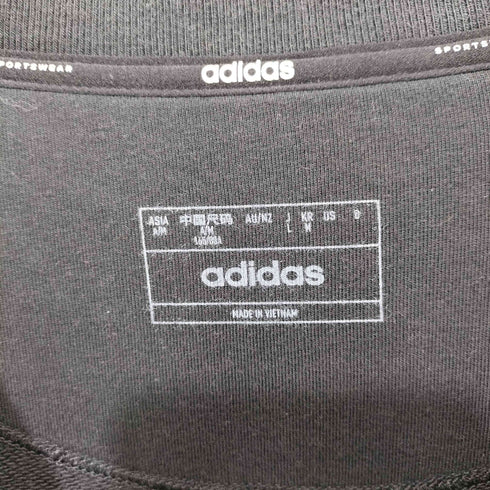 アディダス adidas エッセンシャルズ プラス スモールロゴ クルーネックスウェットシャツ レディース JPN:L