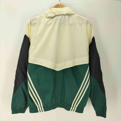 アディダス adidas 90S OLD 万国旗 刺繍タグ トレフォイル ロゴ 3ストライプ スイッチング カラー パッカブル ナイロン トラック ブルゾン ジャケット メンズ import:S