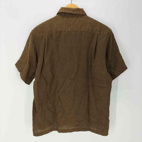 ギャップ Gap 00S リネン 開襟 オープンカラー S/S シャツ ボックス シルエット メンズ import:S