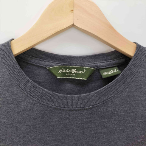 エディーバウアー Eddie Bauer 00s old 無地 ブランク Tシャツ 半袖 カットソー メンズ import:XS
