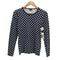 マリメッコ marimekko フィンランド製 水玉 ドット クルーネック L/S Tシャツ レディース import:XS